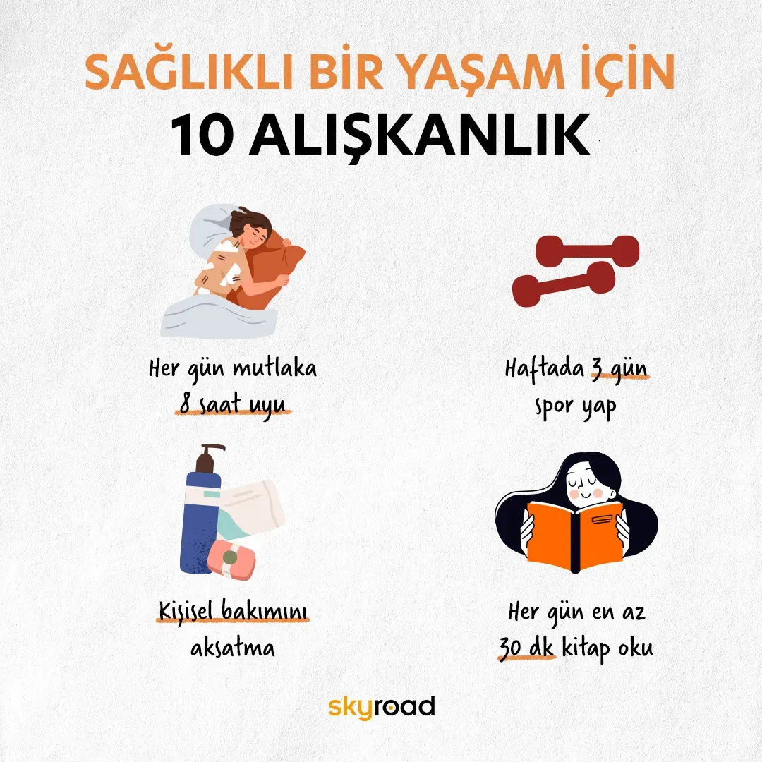 Sağlık İçin En Etkili 10 Alışkanlık: Günlük Yaşamına Sağlık Katın