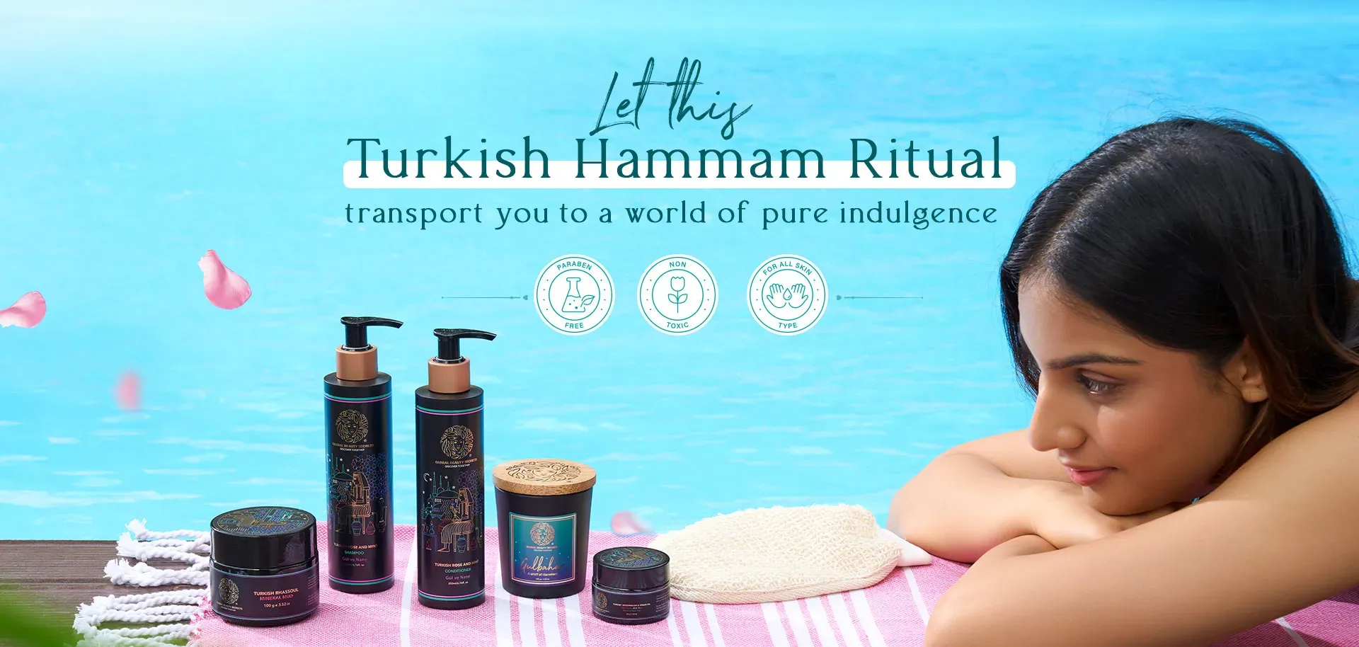 turkish hammam skincare routine: steam and exfoliation