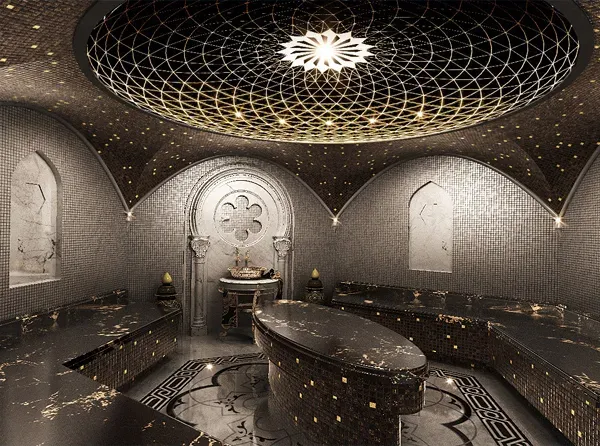 Turkish bath design: Architecture, Tiles, and Steam Rooms