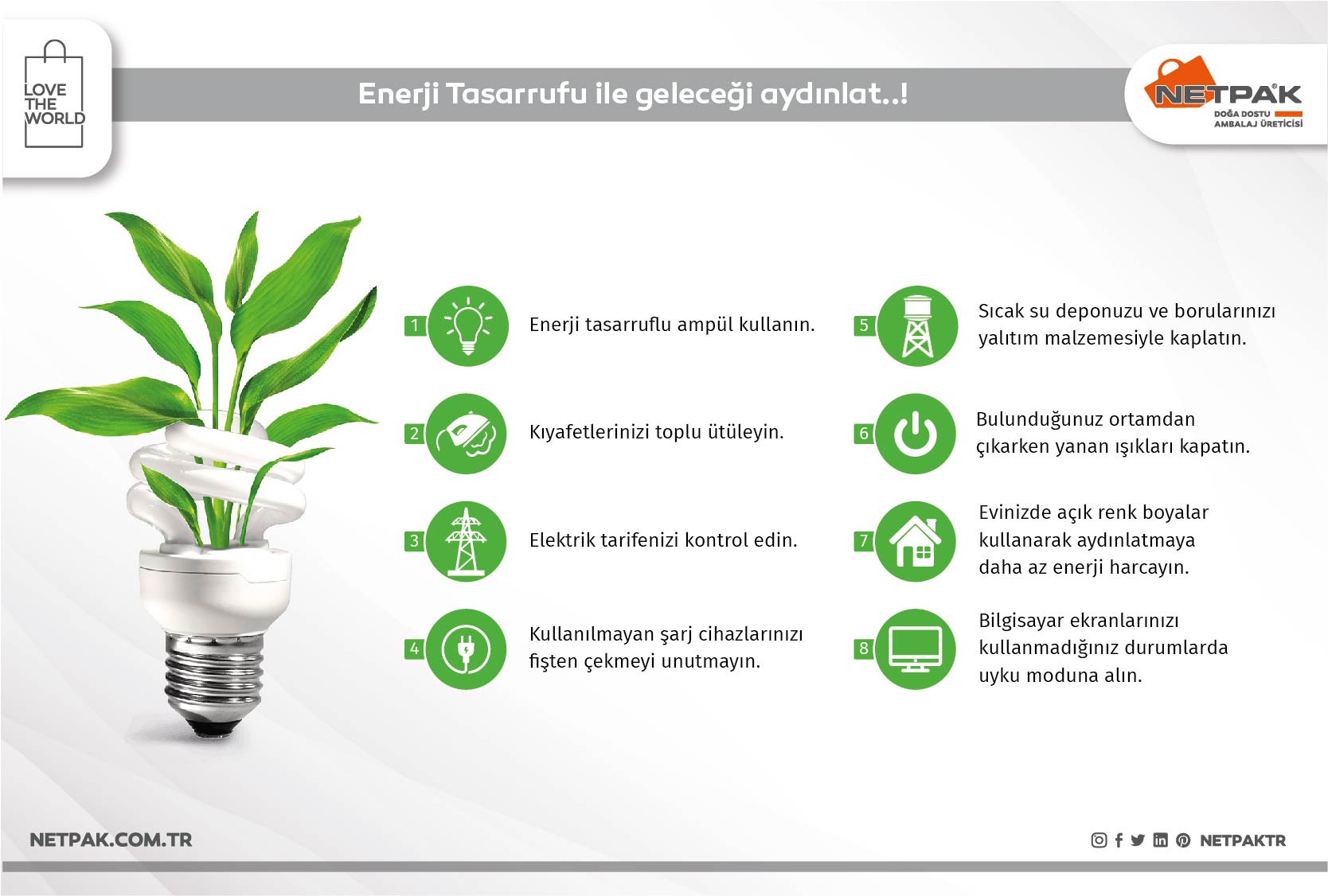 Enerji Tasarrufu İçin Evinizde Uygulayabileceğiniz 5 Yöntem